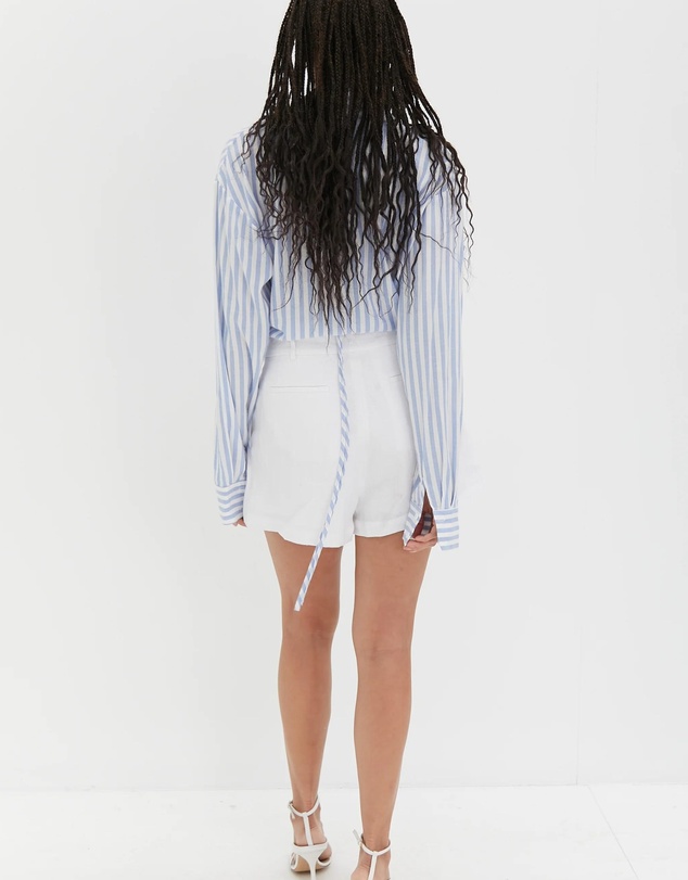 Style Addict - Crop Tie Shirt