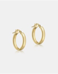 Zoe Olivia - 9K Gold Thin Hoop Earrings