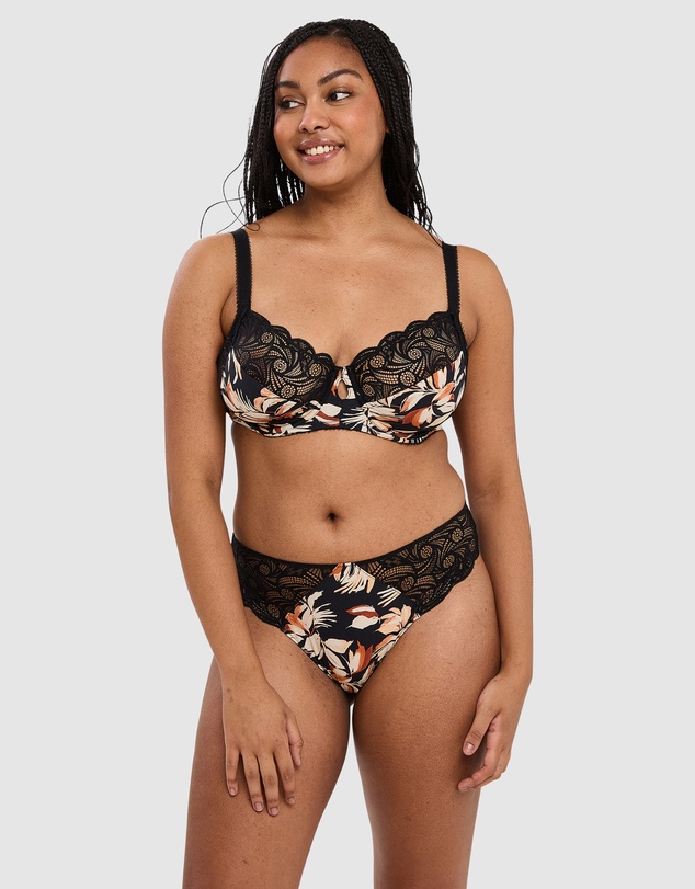 Sans Complexe - Ariane Fantaisy Microfibre & Lace Bikini Brief