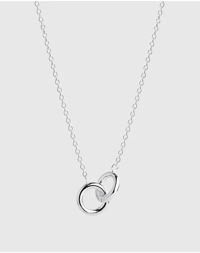 Najo - Embrace Silver Necklace (42cm+ext)