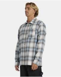 Billabong - Mens Script Long Sleeve Flannel Shirt