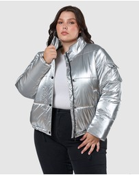 Sunday In The City - Superfly Silver Puffa Jacket