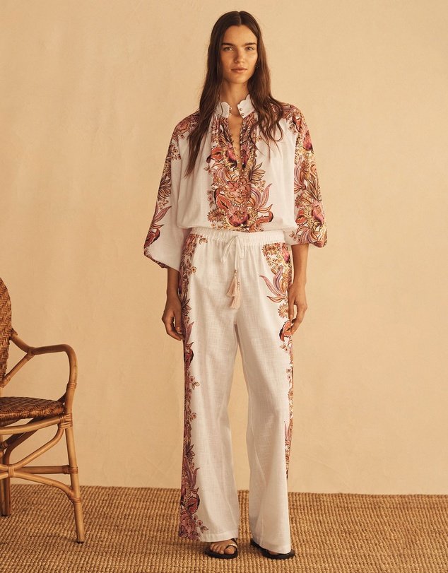 AUR OCEA - Bel Fiore Trellis Straight Leg Pants