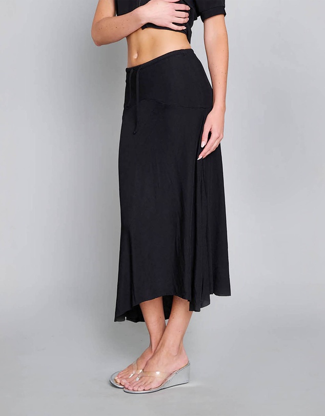 Love and Nostalgia - Alexa Asymmetrical Skirt - Black