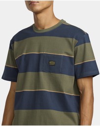 RVCA - Mens Dayshift Stripe T-Shirt