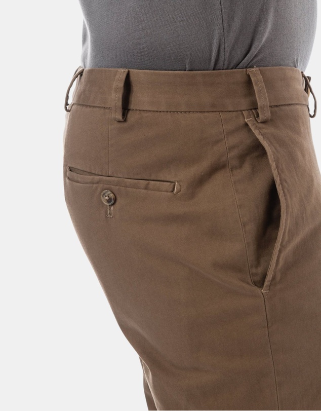 Henry Bucks - HENRY SARTORIAL X HILTL Chino with Slant Pocket SAND