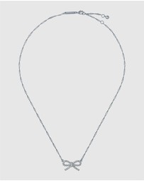 Ted Baker - RIBAH: Crystal Ribbon Bow Pendant Necklace