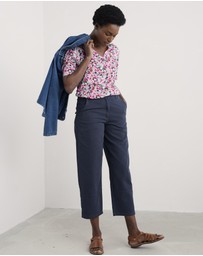 Seasalt - Seasalt Cornwall Pink Misty Sky Short Sleeve Jersey Shirt