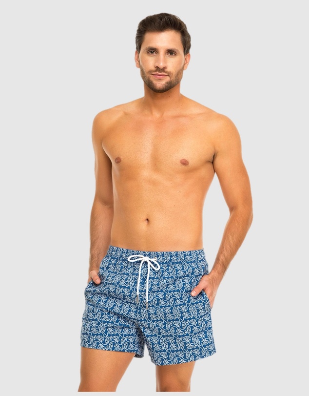 Tolu Australia - Boardshorts with Blue Fishes
