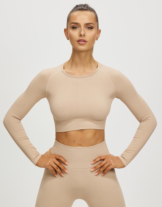 Aim'n - Ribbed Seamless LS Crop