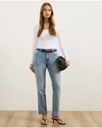 Atmos&Here - Organic Cotton Rib Scoop Neck Top