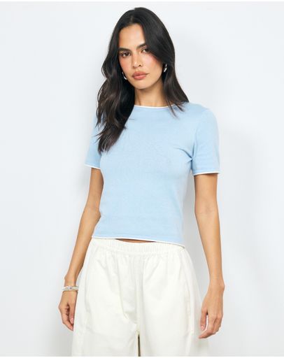 Blue With White Trim