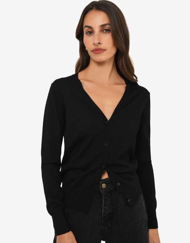 Forcast - Nicolette V-Neck Knit Cardigan