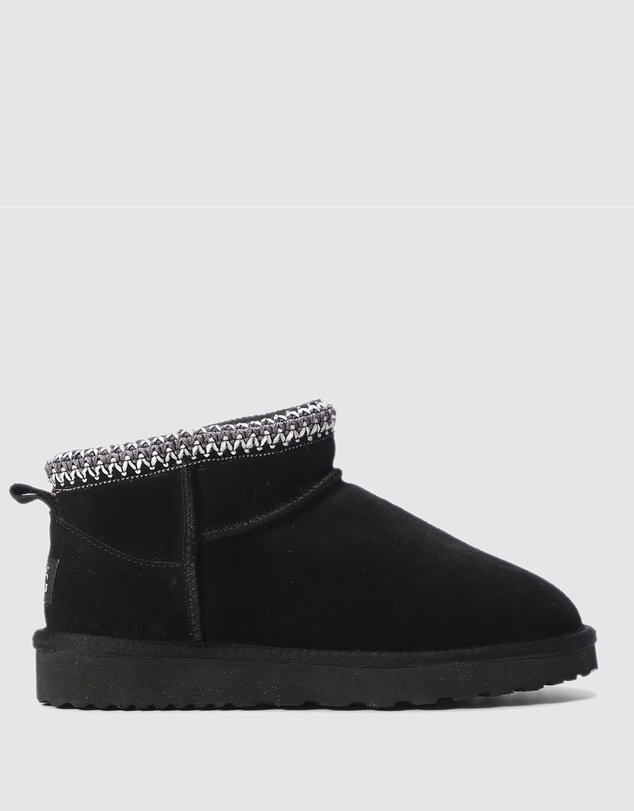 AusWooli Ugg Boots - Altona Sheepskin Wool Ankle Braid Boots