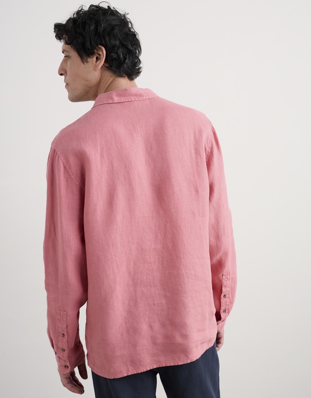 Seasalt - Seasalt Cornwall Pink Artist's Linen Shirt