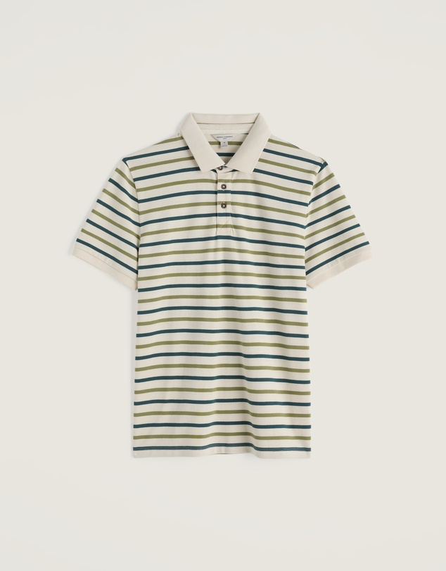 Seasalt - Seasalt Cornwall Multi Balefire Striped Polo in Organic Cotton