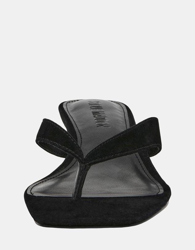 Steve Madden - Tracie Black Suede Heels