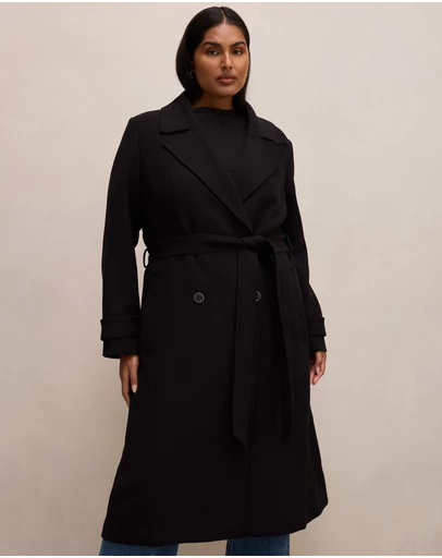 Forever New Curve - Remi Curve Buttoned Trench Coat