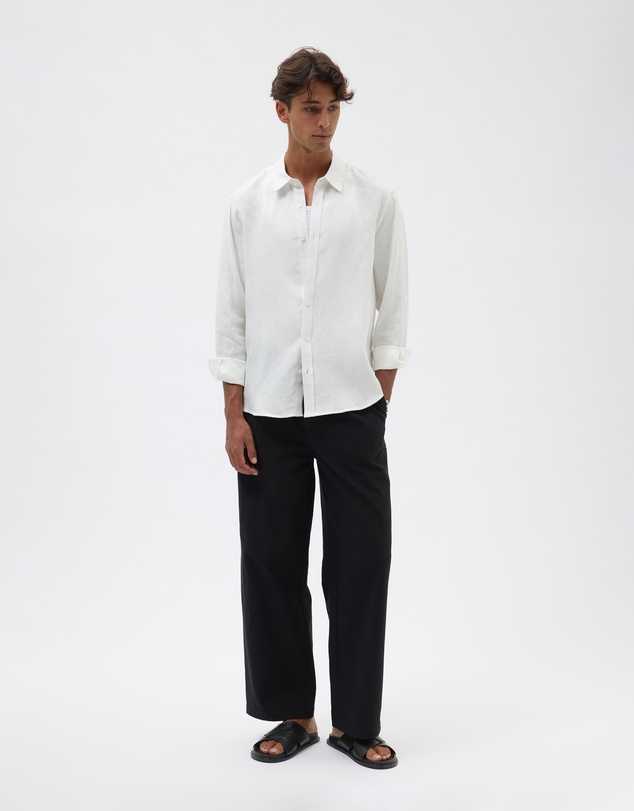 AERE - Euro Resort Linen LS Shirt