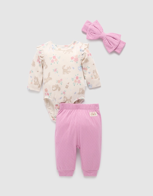 Purebaby - 3 Piece Gift Set-Kids-Babies