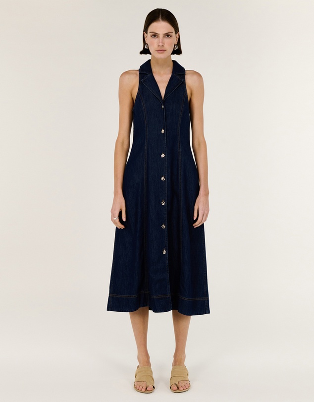 Staple the Label - Lea Denim Midi Dress