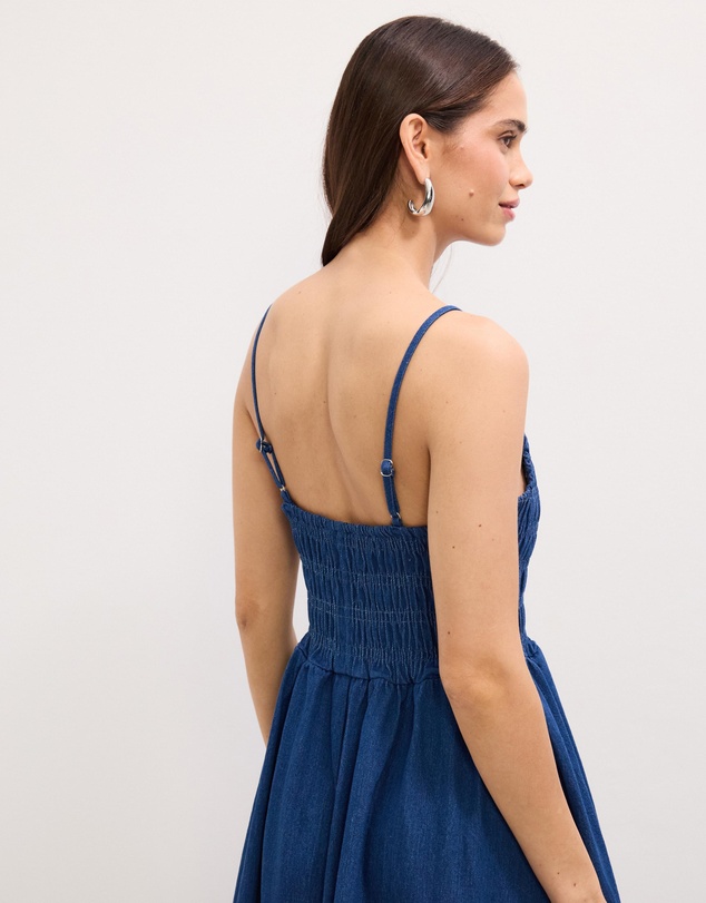 The Fated - Jemima Soft Denim Maxi Dress