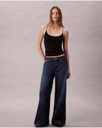 Calvin Klein Jeans - Contrast Trim Ribbed Tank Top