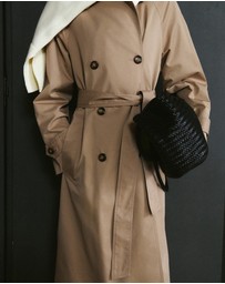 M.N.G - Long Double-Breasted Trench Coat