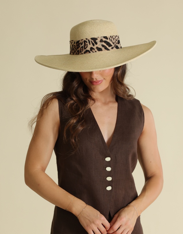 Morgan & Taylor - Adele Floppy Hat in Brown