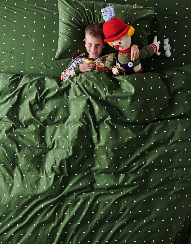 Kip&Co - Polkadot Cactus Organic Cotton Fitted Sheet - Babies