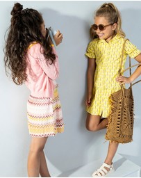 Like FLO - Palm Tree Print Shirt Dress - Kids-Teens