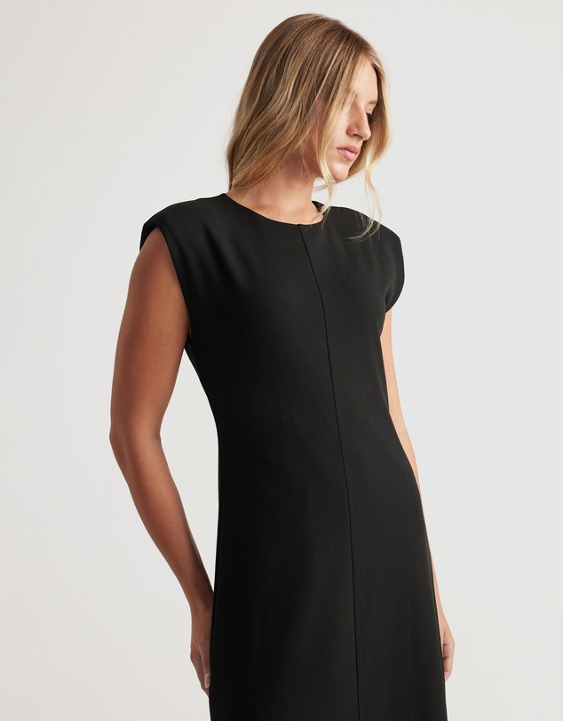 Decjuba - Bonnie Shoulder Pad Maxi Dress
