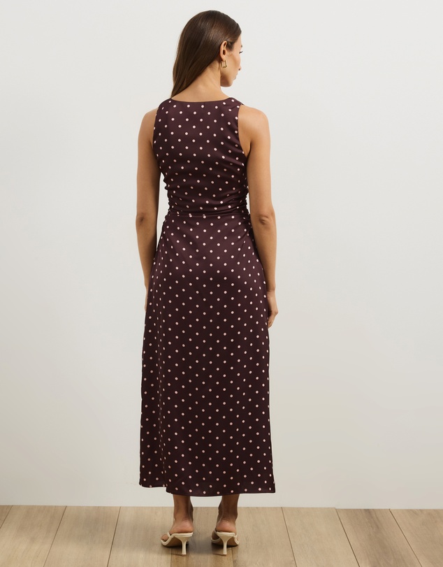 Atmos&Here - Lowen Satin Midi Dress