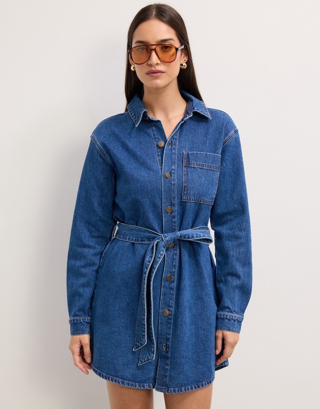 The Fated - Amalia Denim Mini Dress
