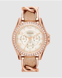 Fossil - Riley Light Brown Chronograph Watch