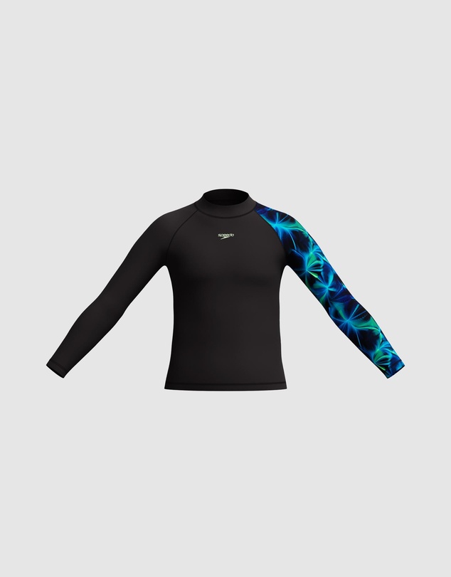 Speedo - Printed Long Sleeve Rash Top - Kids-Teens