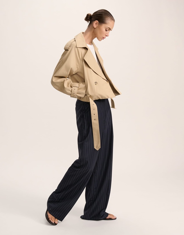SABA - Lana Cropped Cotton Trench