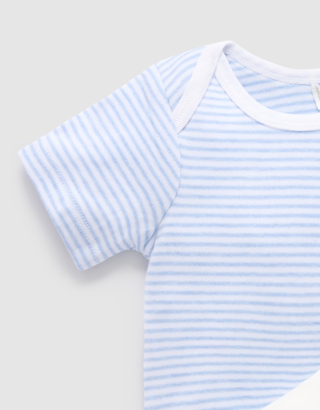 Purebaby - 2 Pack Short Sleeve Bodysuit - Babies