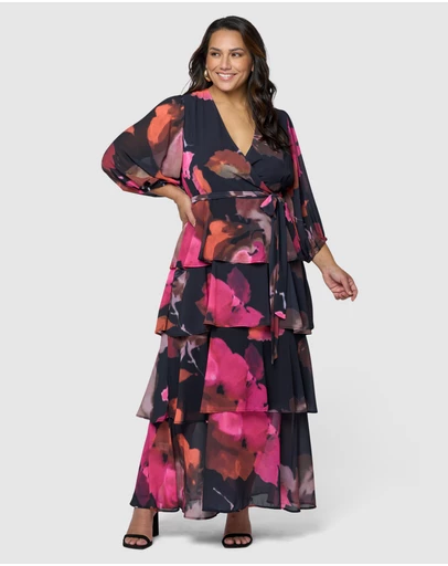 Pink Dusk by Curve Project - Temptress Maxi Dress