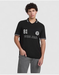 GUESS - GUESS JEANS Short Sleeve Regular Soccer Polo T-Shirt