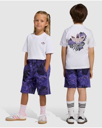 adidas Originals - Allover Print Regular Shorts and Tee Set - Kids-Teens
