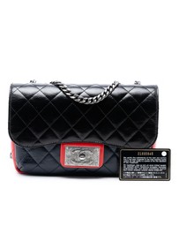 Pre-Loved by Azura Reborn - Pre-Loved Medium Tricolor Quilted Glazed Calfskin CC Plate Flap