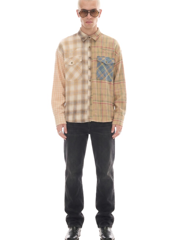 THE TALES - Half n Half Teddy Western Shirt