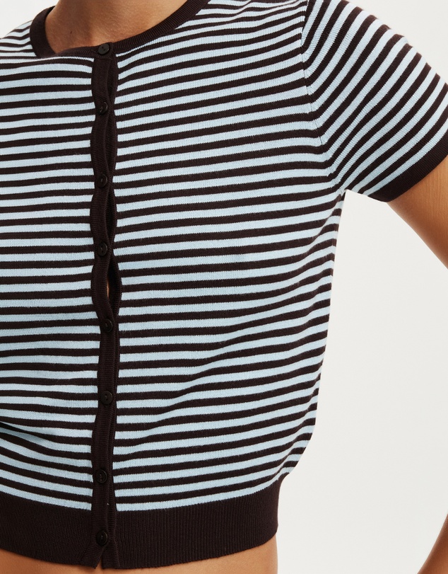 Cotton On - Cap Sleeve Crew Cardigan