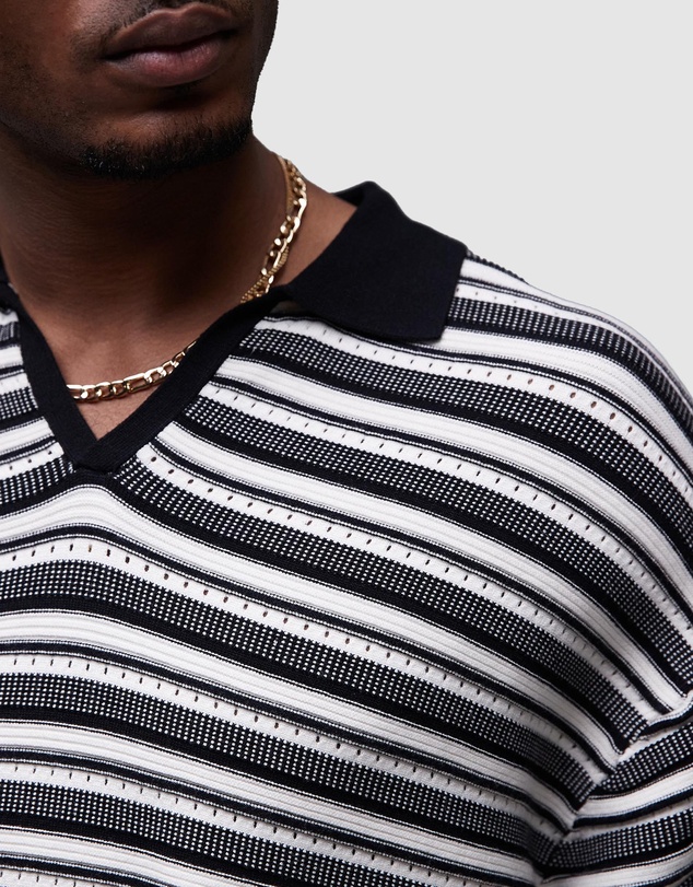 Topman - Knitted Stripe Polo