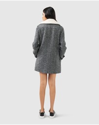 Belle & Bloom - Liberty Sherpa Collar Wool Blend Coat