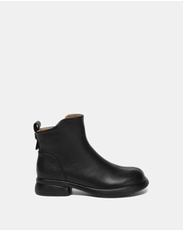 EVERAU - EverAU Ugg Chapple Cow Leather Upper Fashion Boots