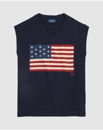 Polo Ralph Lauren - Big Fit Flag Sweater Vest
