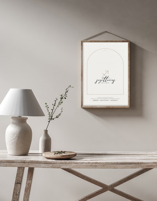 Olive et Oriel - Sagittarius Zodiac Art Print