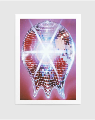 Olive et Oriel - Melting Disco Ball by Samantha Hearn Art Print